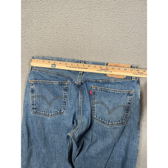 VTG Levis 501xx Jeans Mens 36x36 Grunge Button Fly Whisker Fades Y2K‎ Distressed - Picture 9 of 12
